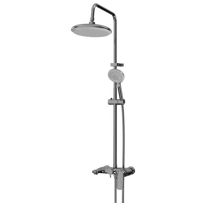 Душевая система 40к ML2410 излив лейка 5 позиций +лейка "Тропический душ" ХРОМ ML2410