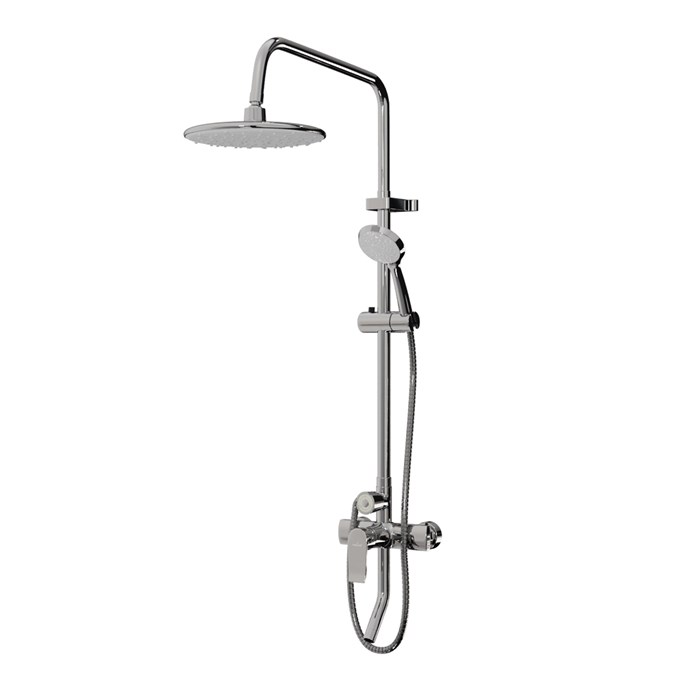 Душевая система 40к ML2416 излив лейка 3 позиции +лейка "Тропический душ" ХРОМ ML2416