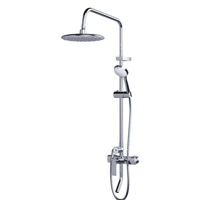 Душевая система 40к ML2418 излив лейка 5 позиций +лейка "Тропический душ" ХРОМ ML2418