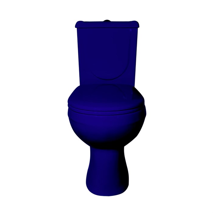 Унитаз-компакт "Ирида" синий (гориз, нижн, сид, арм) (Ст.Оскол) 40355130402