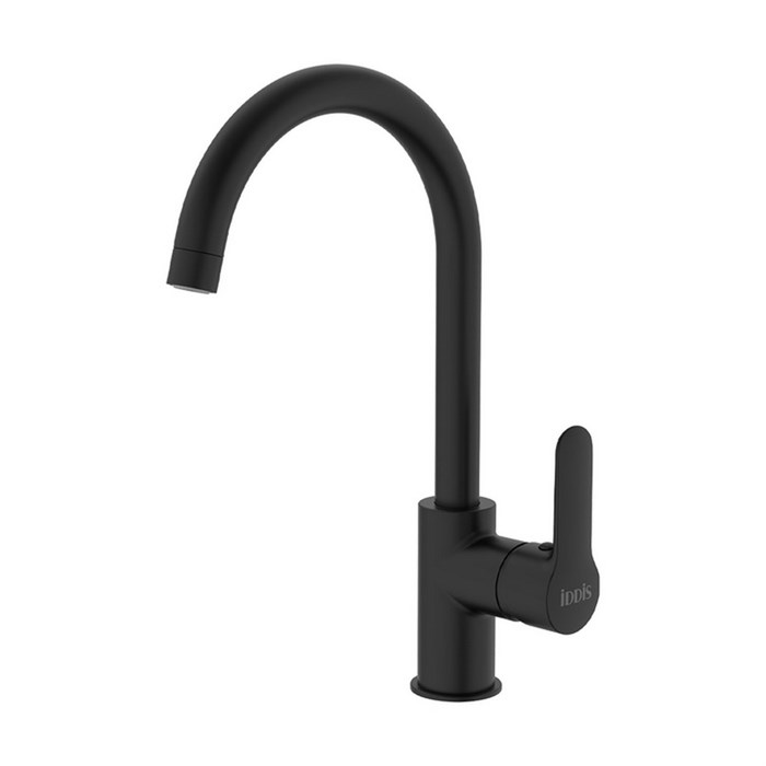 Смеситель для кухни 35к IDDIS CUBBLFJi05 "Cuba" с вых для пит. фильтра выс.пов.излив ЧЕРНЫЙ матовый CUBBLFJi05