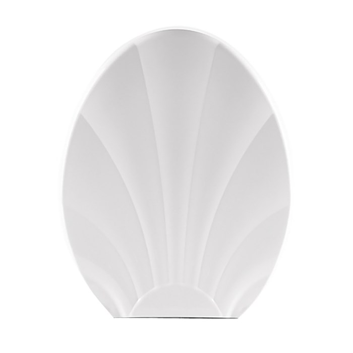 Сиденье для унитаза "Ракушка" белая Росспласт РП-812-РБЕ