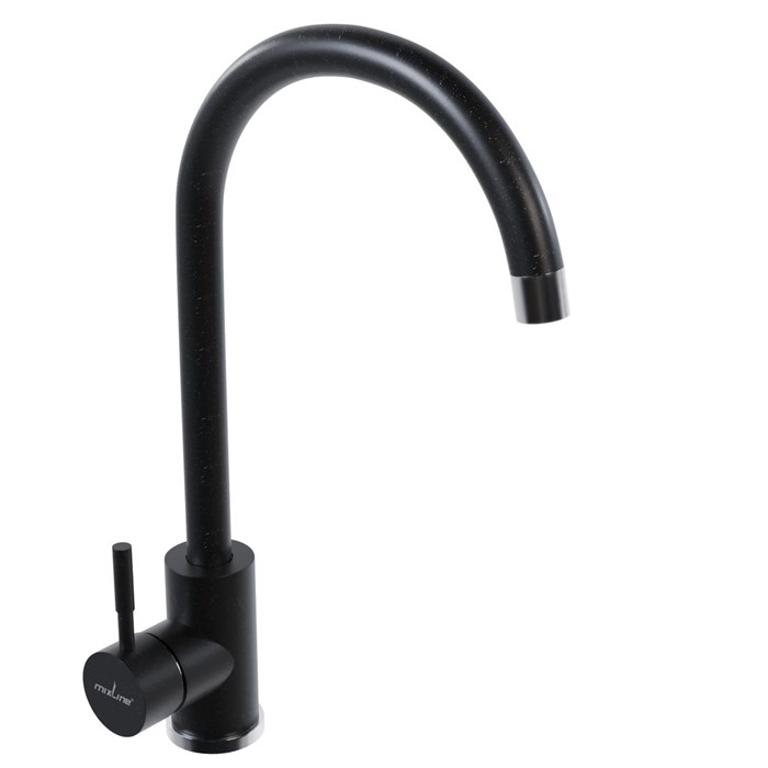 Смеситель для кухни 35к MIXLINE ML-GS15 (343) антрацит высок. излив ML-GS15 (343)
