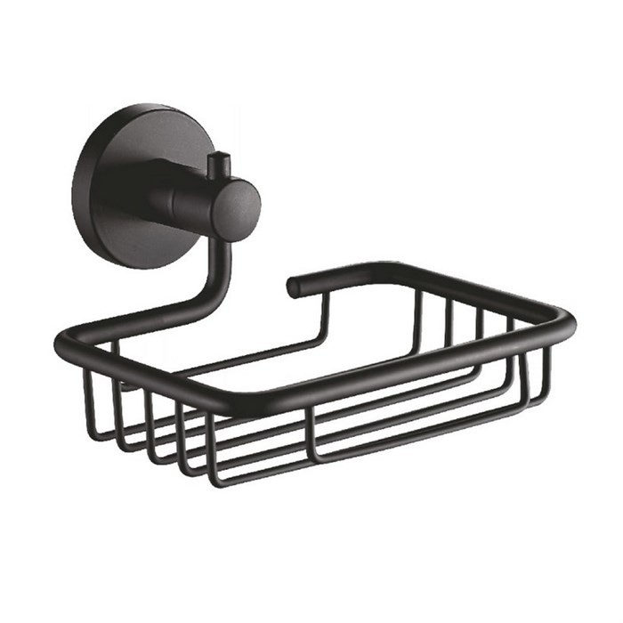 Мыльница настенная решетка ЧЕРНЫЙ  HB8702-1 HAIBA HB8702-1