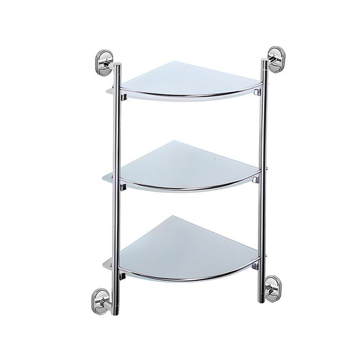 Полка стеклянная угловая 3-ярус HB1907-3 HAIBA HB1907-3
