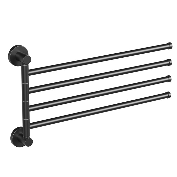 Полотенцедержатель 4-е рога ЧЕРНЫЙ HB8714 HAIBA HB8714