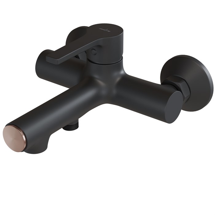 Смеситель для ванны 35k MIXLINE ML23-01 "Round Black" ЧЕРНЫЙ ML23-01