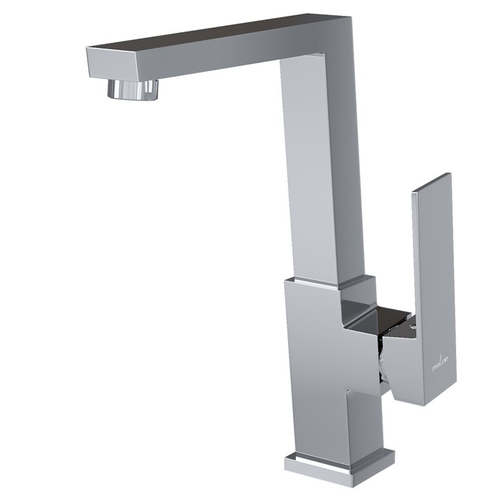 Смеситель для кухни 25k MIXLINE ML20-032 "Quadro" высокий излив боковая ручка ML20-032