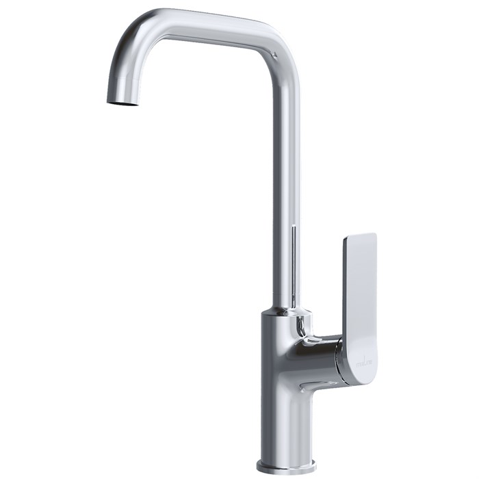 Смеситель для кухни 35k MIXLINE ML24-032 "Unito" высокий излив боковая ручка ML24-032