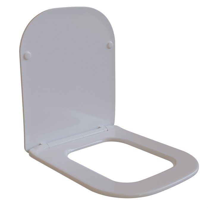 Сиденье для унитаза  WAVE PROMO дюропласт, микролифт БЕЛЫЙ глянец 551228