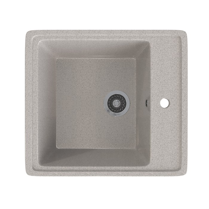 Мойка ML-GMS10 СТАНДАРТ прямоугольная, светло-серый (310), 460*505*190мм 00-00002445