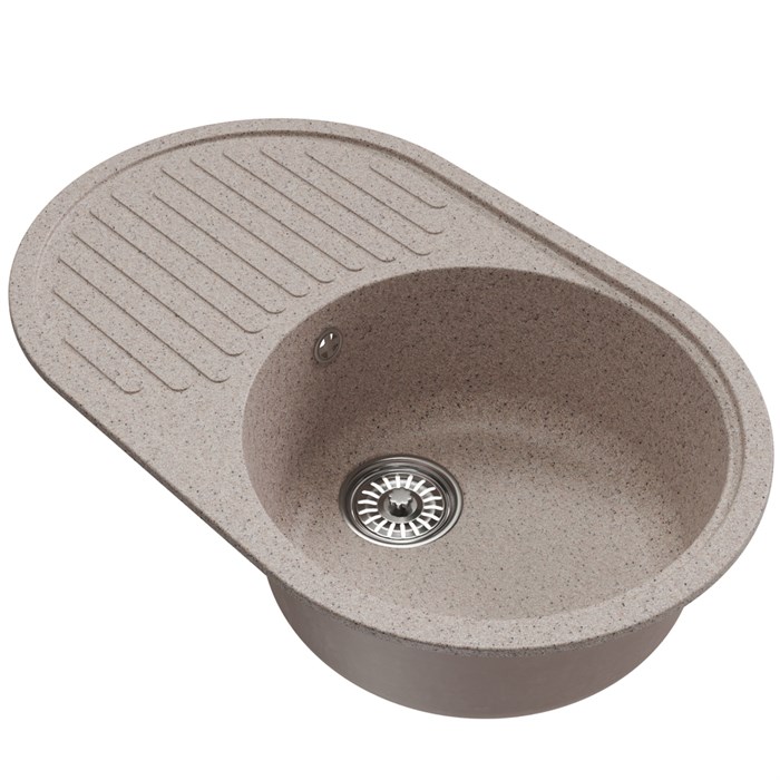 Мойка ML-GM16 КОМФОРТ овальная с крылом, песочная (302), 730*460*180мм 00-00009361