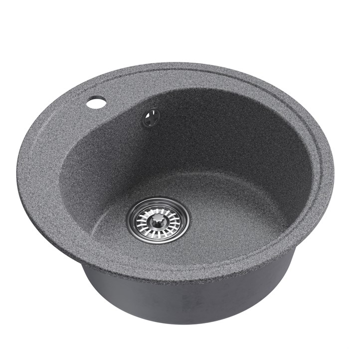 Мойкa ML-GM11 КОМФОРТ круглая, темно-серая (309), 500мм (глуб. чаши 180) 00-00009303
