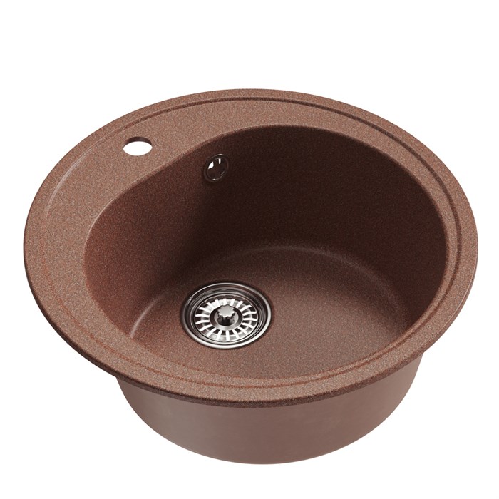 Мойкa ML-GM11 КОМФОРТ круглая, терракотовая (307), 500мм (глуб. чаши 180) 00-00009301