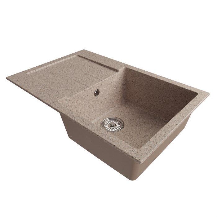 Мойка ML-GM31 КОМФОРТ с крылом, песочная (302), 770*500*190мм 00-00009494