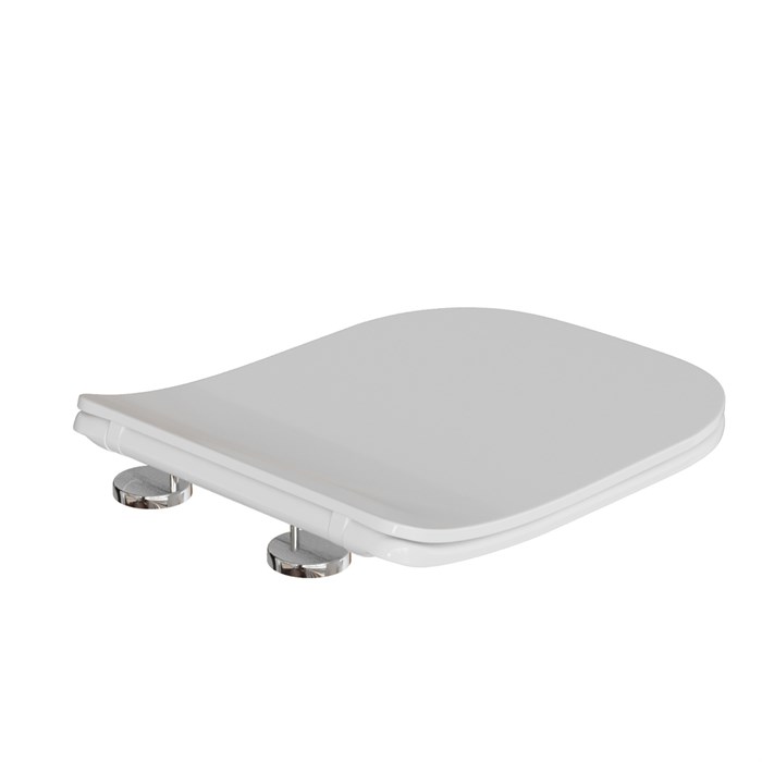 Сиденье для унитаза  WAVE CITY полипропилен, микролифт БЕЛЫЙ глянец 552344