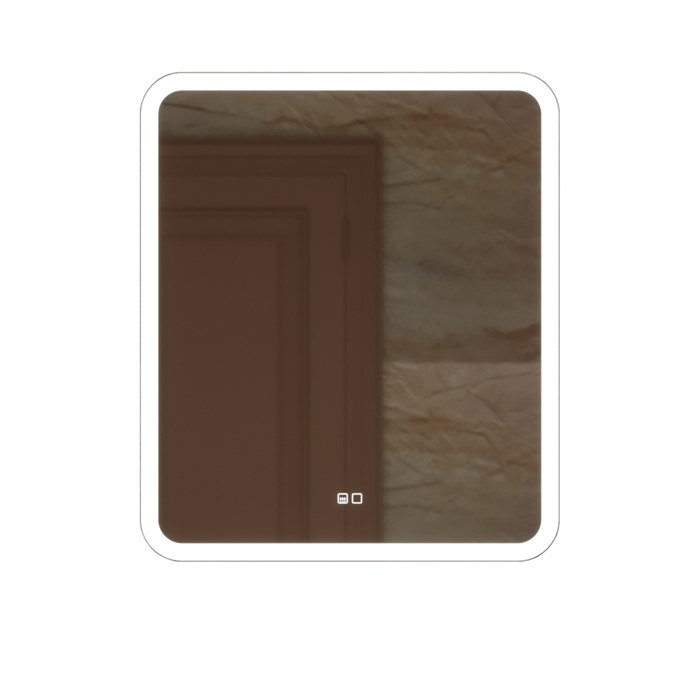 Зеркало MIXLINE "Стив-2" 600*700 (ШВ) сенсорный выключатель, светодиодная подсветка + подогрев LED-00002842