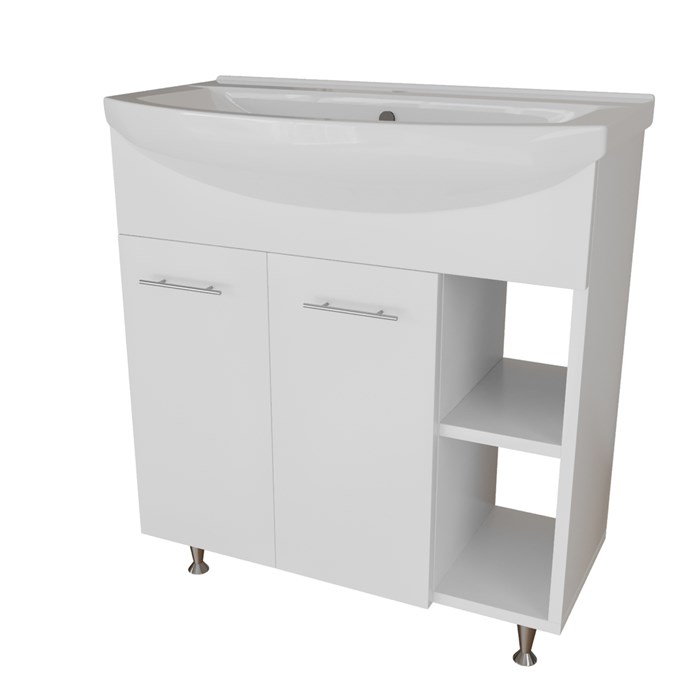 Тумба д/ванной "АНРИ-75" под раковину Best-75 (Sanita Lux)(ПВХ) НФ-00006165