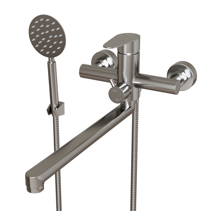 Смеситель для ванны и раковины 35k MIXLINE MLSS-02 НЕРЖ MLSS-02