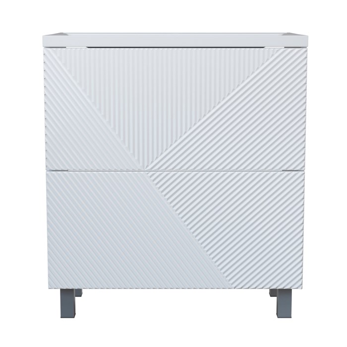 Тумба д/ванной "ВЕКТОР-75" "push-to-open"под раковину Нелли-75 (MIXLINE) (ПВХ) 554822