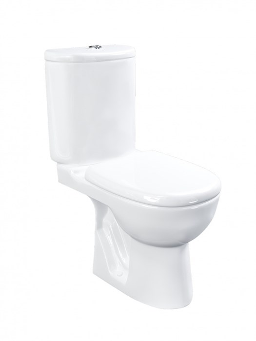 Унитаз-компакт "Орфей" белый (гориз, нижн, сид.дюро м/лифт,быстр., 2-кн арм) (Kirovit) 79798