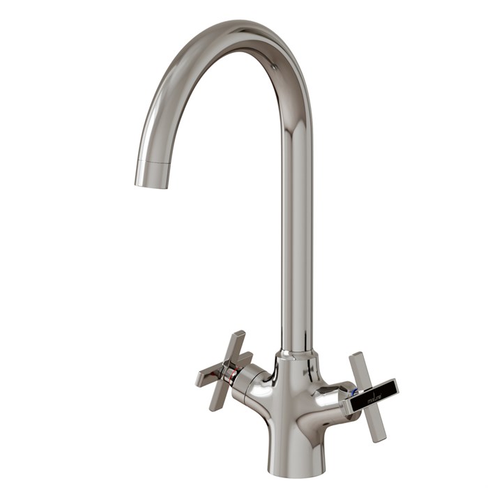 Смеситель для кухни 1/2 кер. MIXLINE ML37-032 "Cross" высокий излив ML37-032