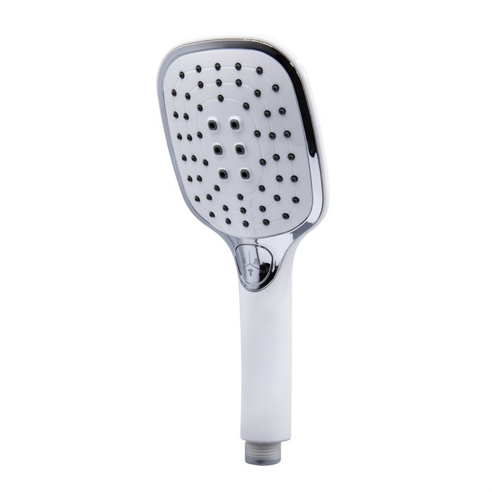 Лейка для душа MIXLINE ML 3075 3 позиции (блистер) БЕЛЫЙ/ХРОМ ML3075