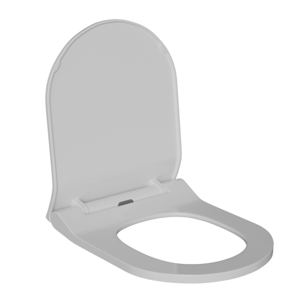 Сиденье для унитаза  WAVE ALEO полипропилен, микролифт, БЕЛЫЙ глянец 554919