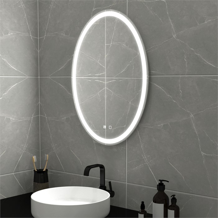 Зеркало MIXLINE "Италия - VOICE" 570*770 (ШВ) сенсорный выключатель, управление голосом., подогрев MLZ.Ital.5-7.1.2.3.7