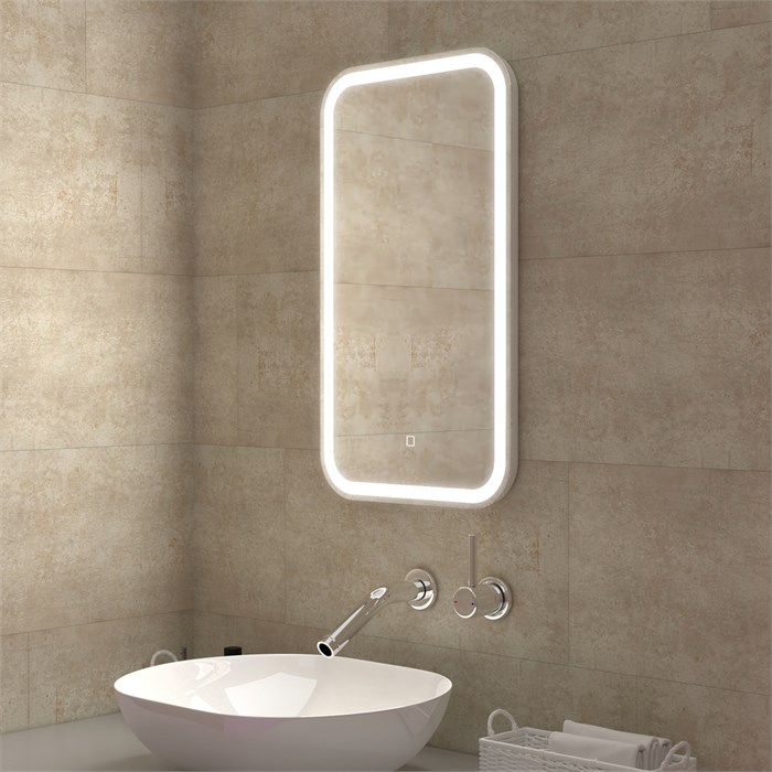 Зеркало MIXLINE "Мальта" 400*700 (ШВ) сенсорный выключатель, светодиодная подсветка MLZ.Malt.4-7.1.2