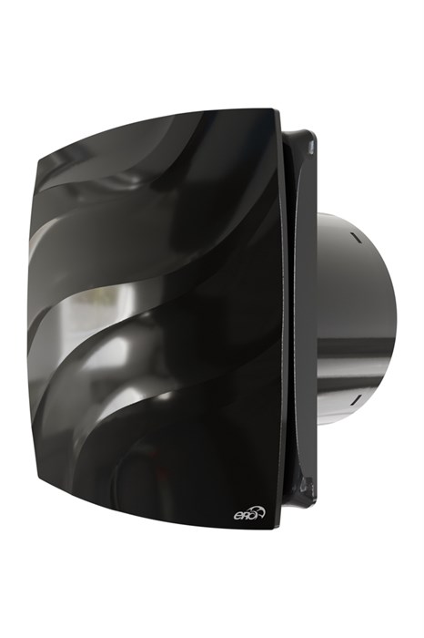 Вентилятор вытяжной с обратным клапаном    D100С  WAVE Black classic ERA WAVE 100C Black classic