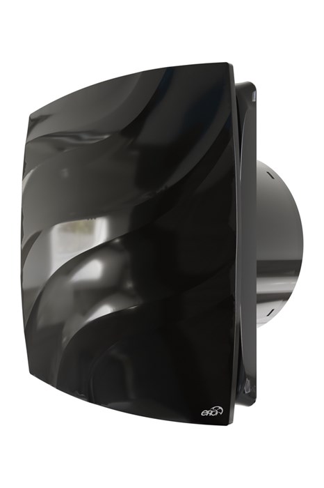 Вентилятор вытяжной с обратным клапаном    D120С  WAVE Black classic ERA WAVE 120C Black classic