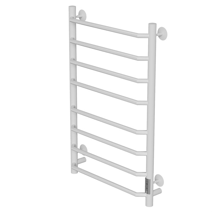 Полотенцесушитель MIXLINE MIRA  80х50 (таймер, 335 Вт, 8 перекладин) электрический БЕЛЫЙ ML-556417
