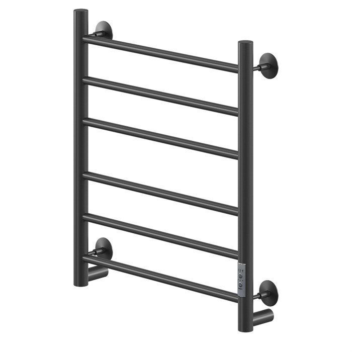 Полотенцесушитель MIXLINE VEGA  60х50 (таймер, 253 Вт, 6 перекладин) электрический ЧЕРНЫЙ ML-556422