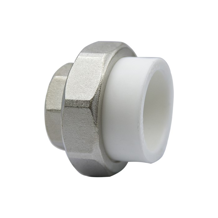 Муфта комб. разъемная, вн 63х2" EVER® plast  БЕЛЫЙ (Россия) УСИЛЕННАЯ UPF 012 63 06 00 WU