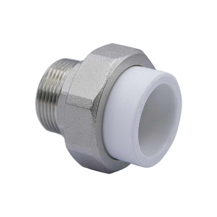 Муфта комб. разъемная, нар 40х1 1/4" EVER® plast  БЕЛЫЙ (Россия) УСИЛЕННАЯ UPF 013 40 04 00 WU