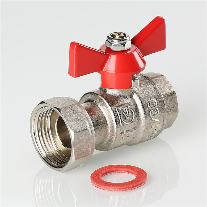 Кран шаровой с накидной гайкой 3/4"x1" вн.-вн.бабочка  VALTEC VT.241 VT.241.N.0506