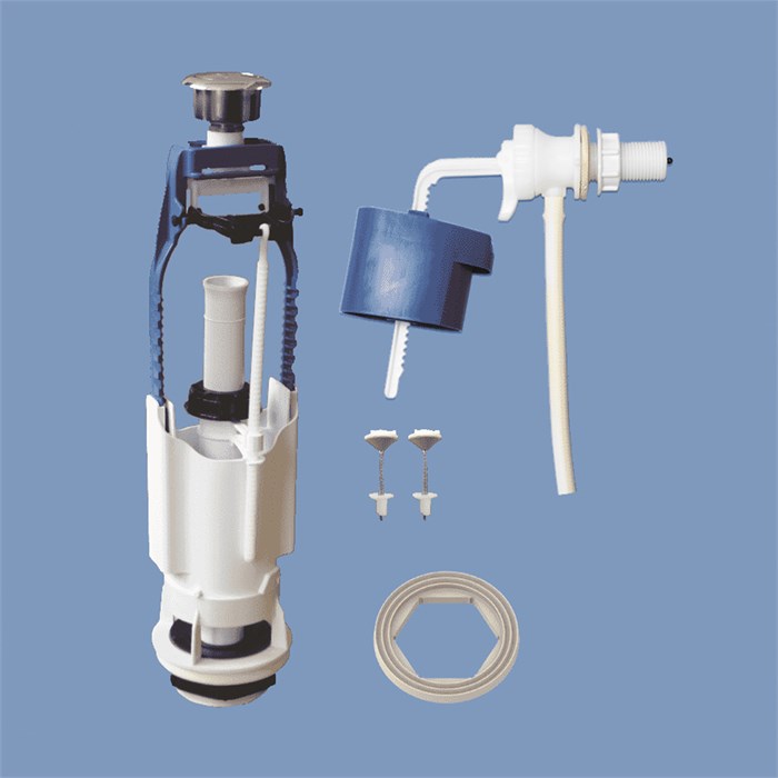 Арматура к смыв. бачку Кноп. Уклад хром бок/подв. Старт-Стоп (А115.54.14.3) А 115.54.14.3