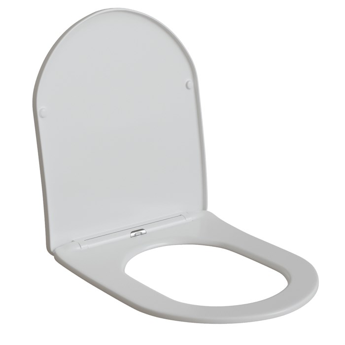 Сиденье для унитаза  WAVE PRIME дюропласт, микролифт, БЕЛЫЙ глянец 557191