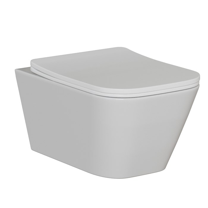 Унитаз подвесной безободковый WAVE EGO Tornado3.0 сид. дюропласт, м/л, быстр, БЕЛЫЙ глянец (XL) 557189