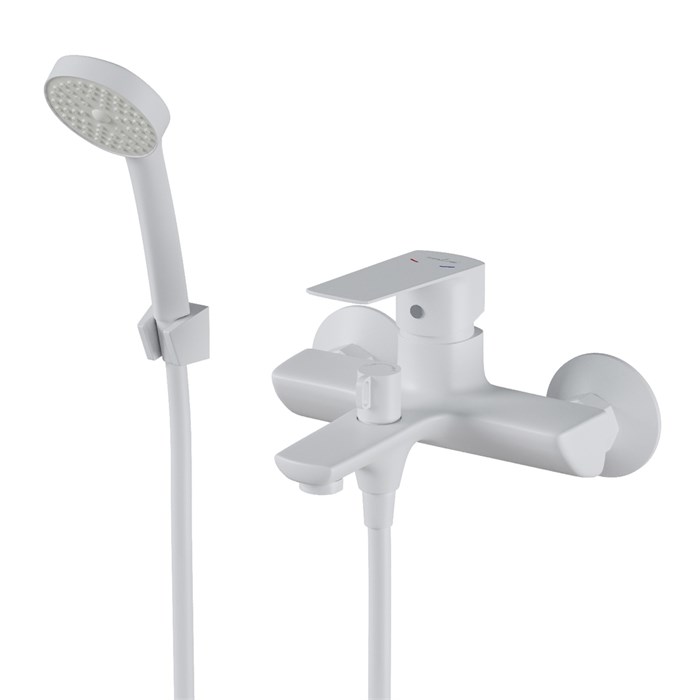 Смеситель для ванны 35k MIXLINE ML15-01W БЕЛЫЙ ML15-01W