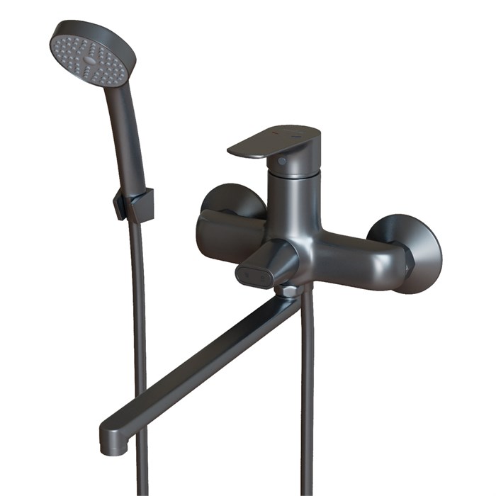 Смеситель для ванны и раковины 35k MIXLINE ML14-02GR ГРАФИТ ML14-02GR