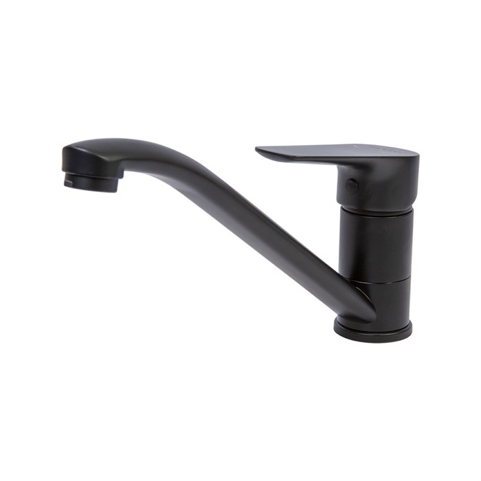 Смеситель для кухни 35k MIXLINE ML14-03BL б/отв п/гайку ЧЕРНЫЙ (без подводки) ML14-03BL