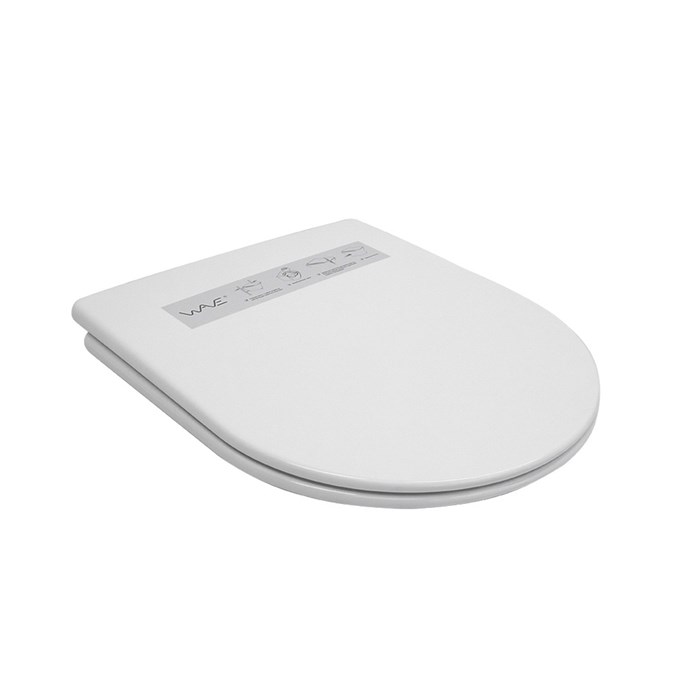 Сиденье для унитаза  WAVE RONDO дюропласт, микролифт, БЕЛЫЙ глянец 557187