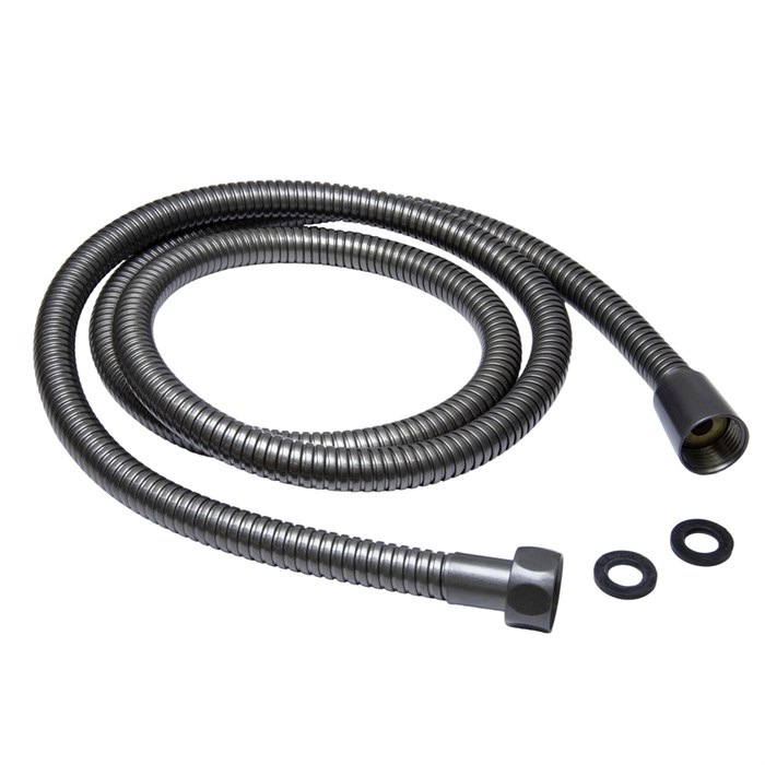 Шланг душевой 200 см имп/кон, EPDM, нерж.сталь ГРАФИТ  MIXLINE MIX-2-200 (коробка) MIX-2-200matte Gun gray