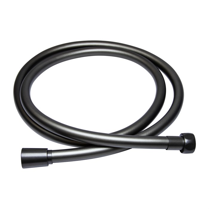 Шланг душевой 200 см имп/кон, силиконовый ГРАФИТ MIXLINE MIX-7-200 ЛЮКС (блистер) MIX-7-200matte Gun gray