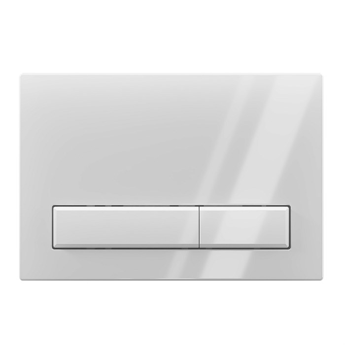 Кнопка инсталляции WPG1400G АНИ ПЛАСТ прямоугольная БЕЛАЯ глянец WPG1400G