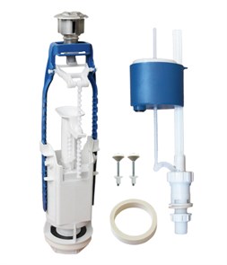 Арматура к смыв.бачку 2-х Кноп Уклад метал нижний подвод унив колонка D40 (А77.57.14.3/АБ77.57.14.3) А 77.55.14.3/57.14.3