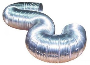 Воздуховод гофрированный алюминиевый 3м 135 (90 мкр) 