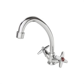 {{photo.Alt || photo.Description || 'Смеситель для кухни 1/2 кер F4020 FRAP КРЕСТ конус (выс.пов.излив, п/шпильку, хром, силумин)'}}